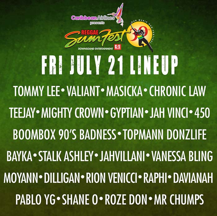 Sumfest 2023 Reggae Sumfest